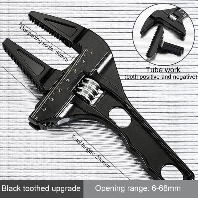 Aluminium Universal Adjustable Wrench Tool - Image 12