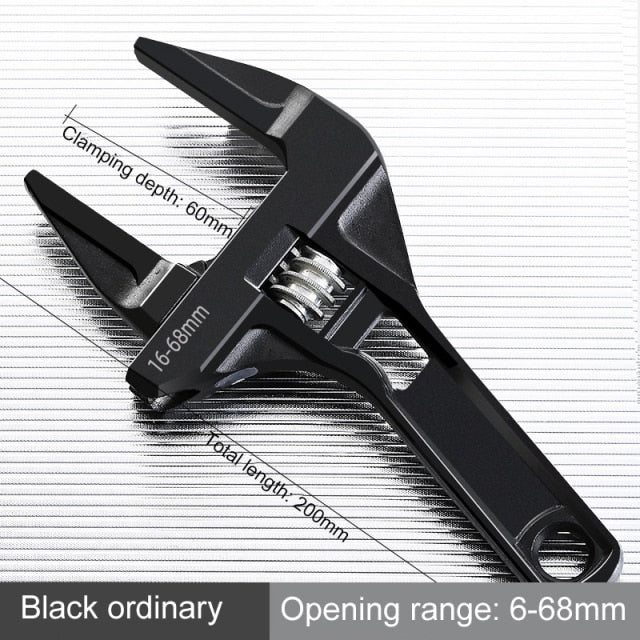 Aluminium Universal Adjustable Wrench Tool - Image 11