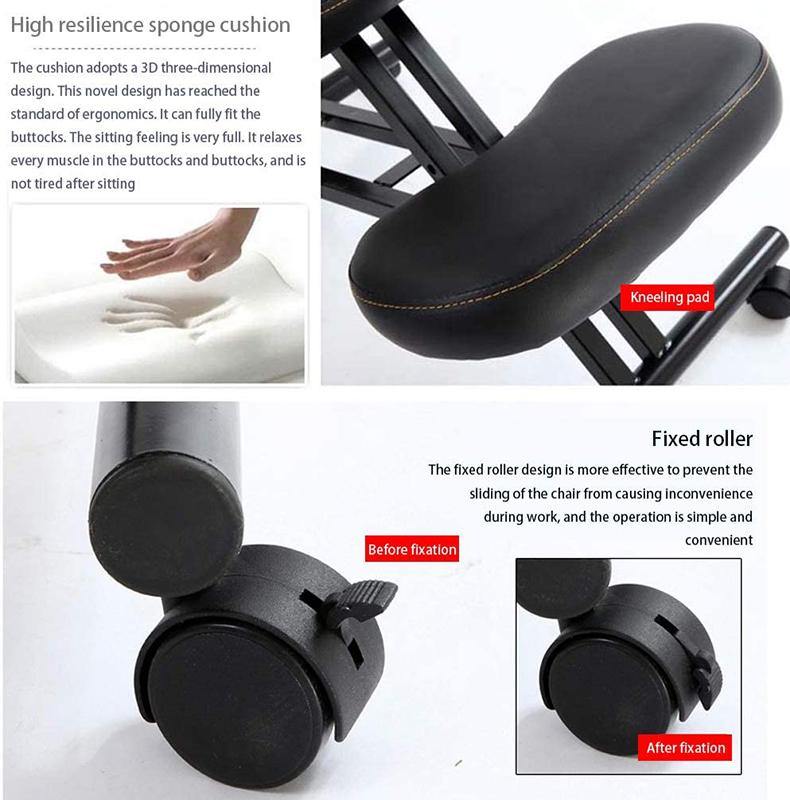 Ergonomic Height Adjustable Knee Support Chair - Image 2