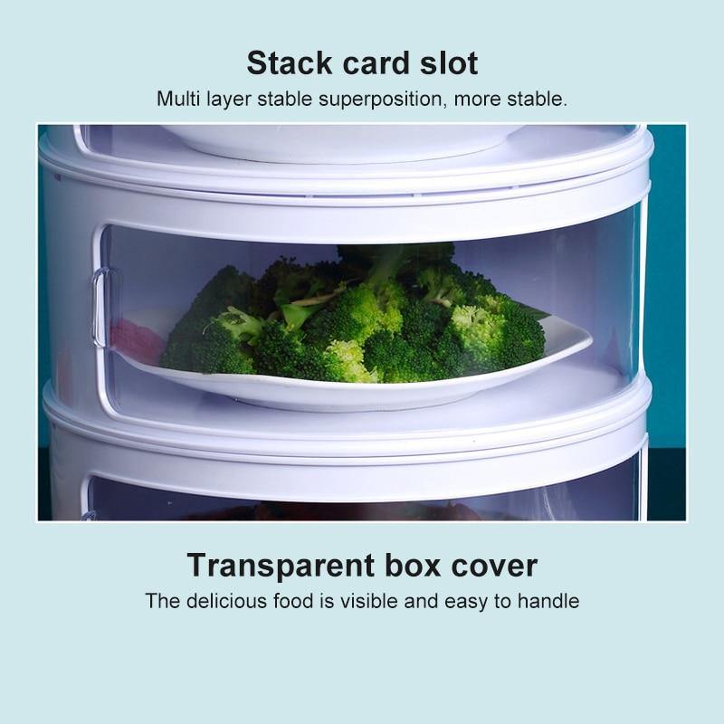Multilayer Transparent Kitchen Food Storage Box - Image 2