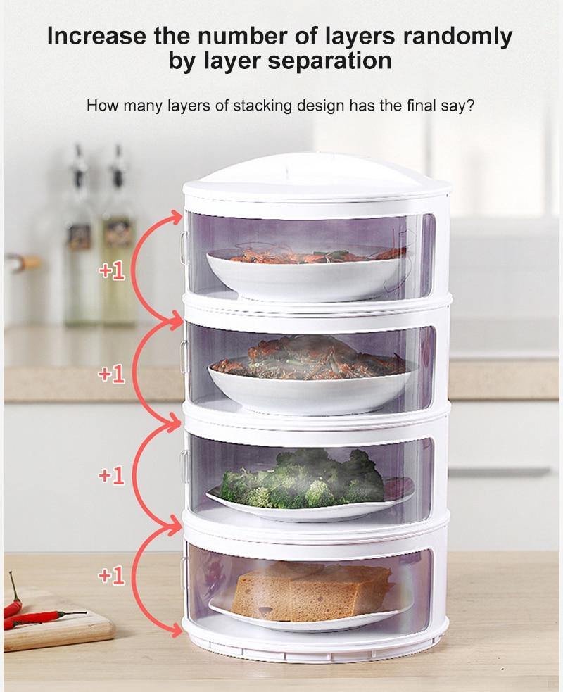 Multilayer Transparent Kitchen Food Storage Box