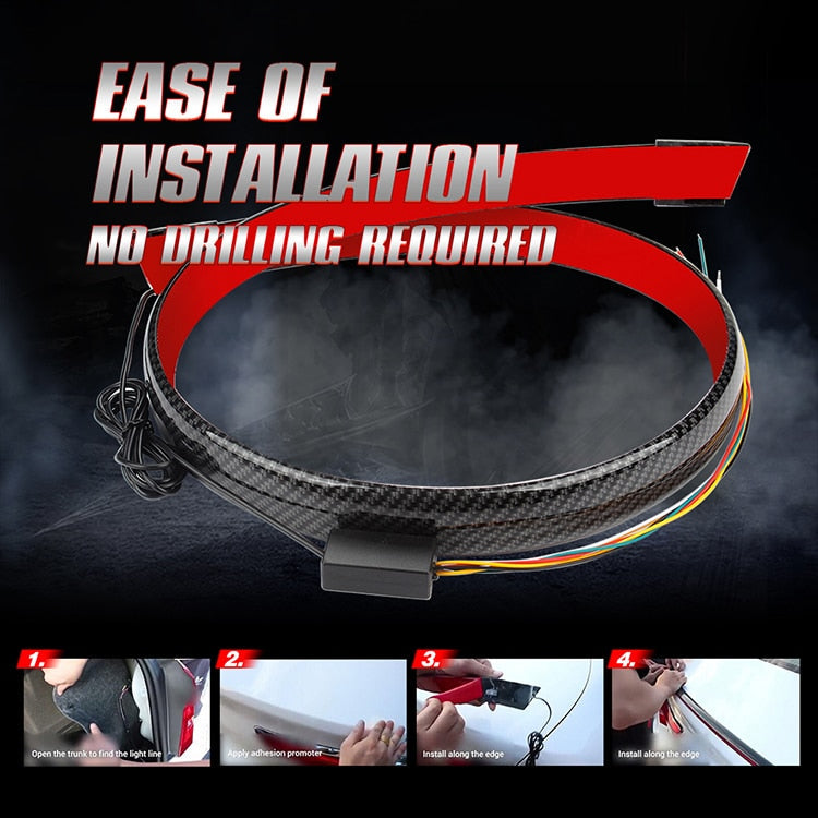 Universal Carbon Fiber LED Car Tail Light - Image 7