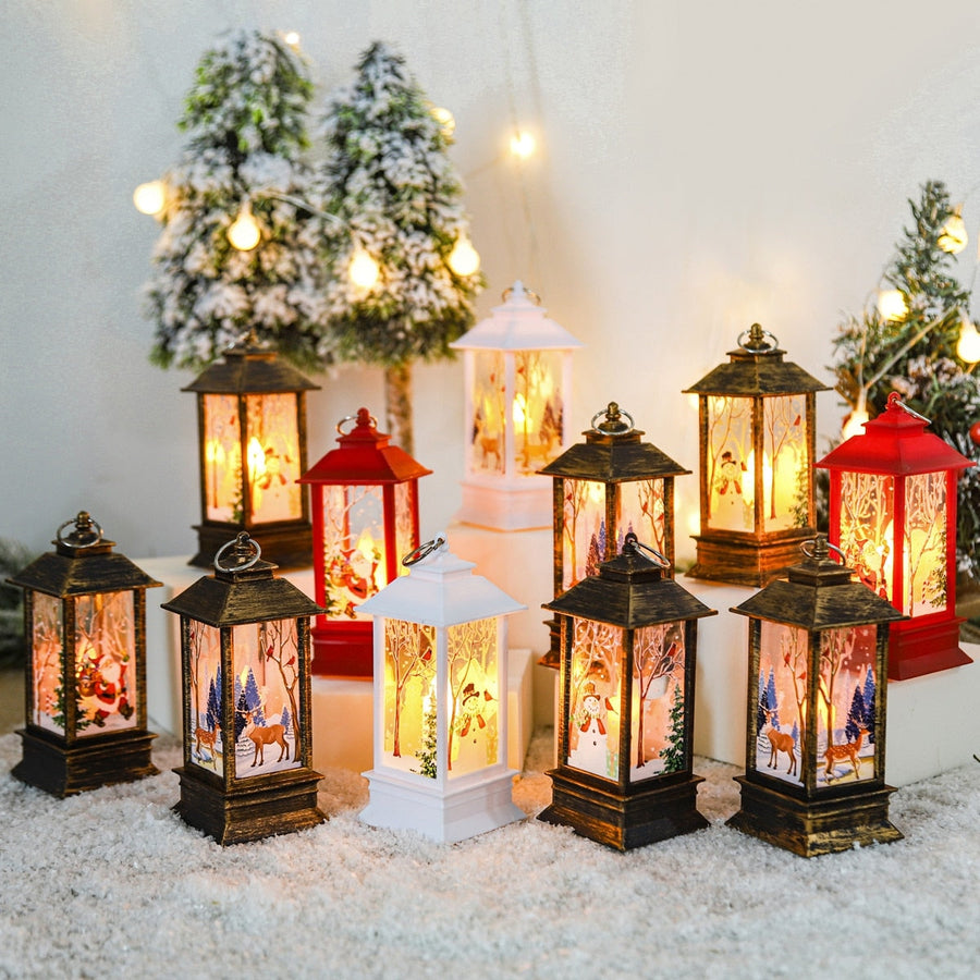 Holiday Christmas Noel Snowman Lantern - Image 9