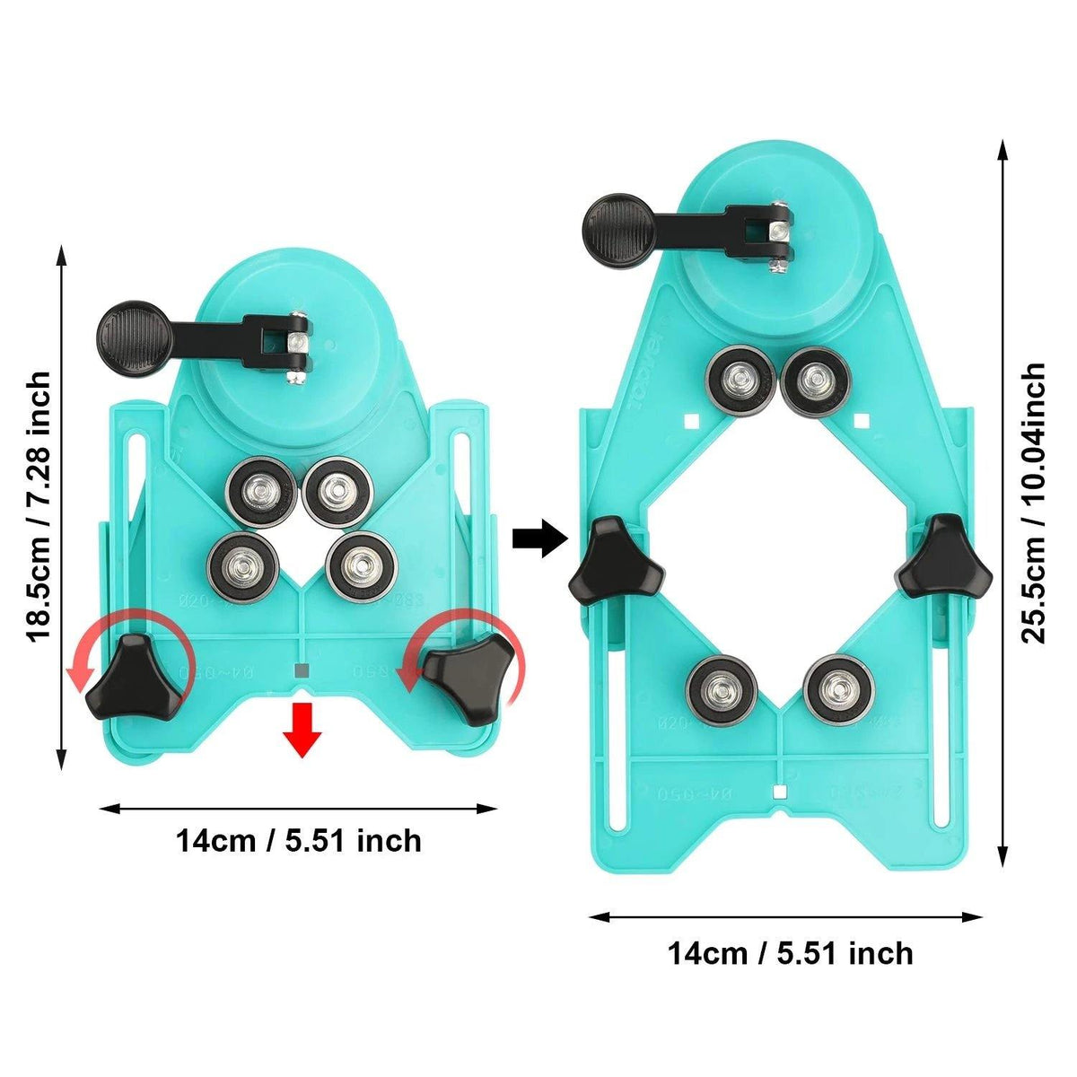 Adjustable Diamond Drill Locator Holder Set