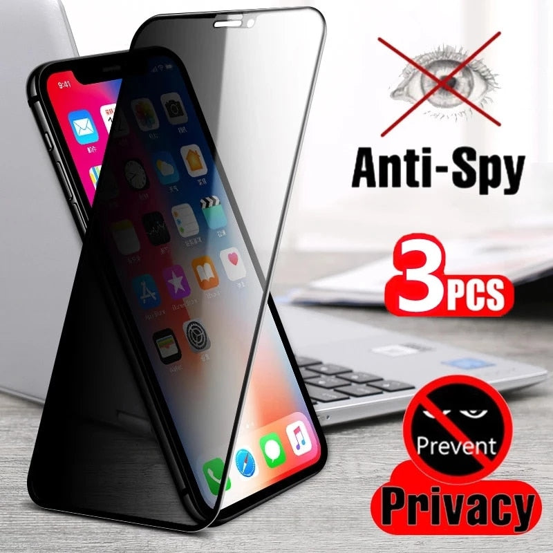 Full Privacy Anti-Spy iPhone Tempered Glass - Image 1