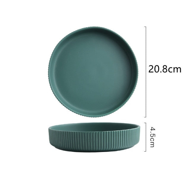 Colorful Ceramic Dinner Plate - Image 21