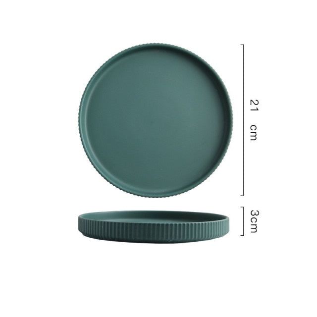 Colorful Ceramic Dinner Plate - Image 14