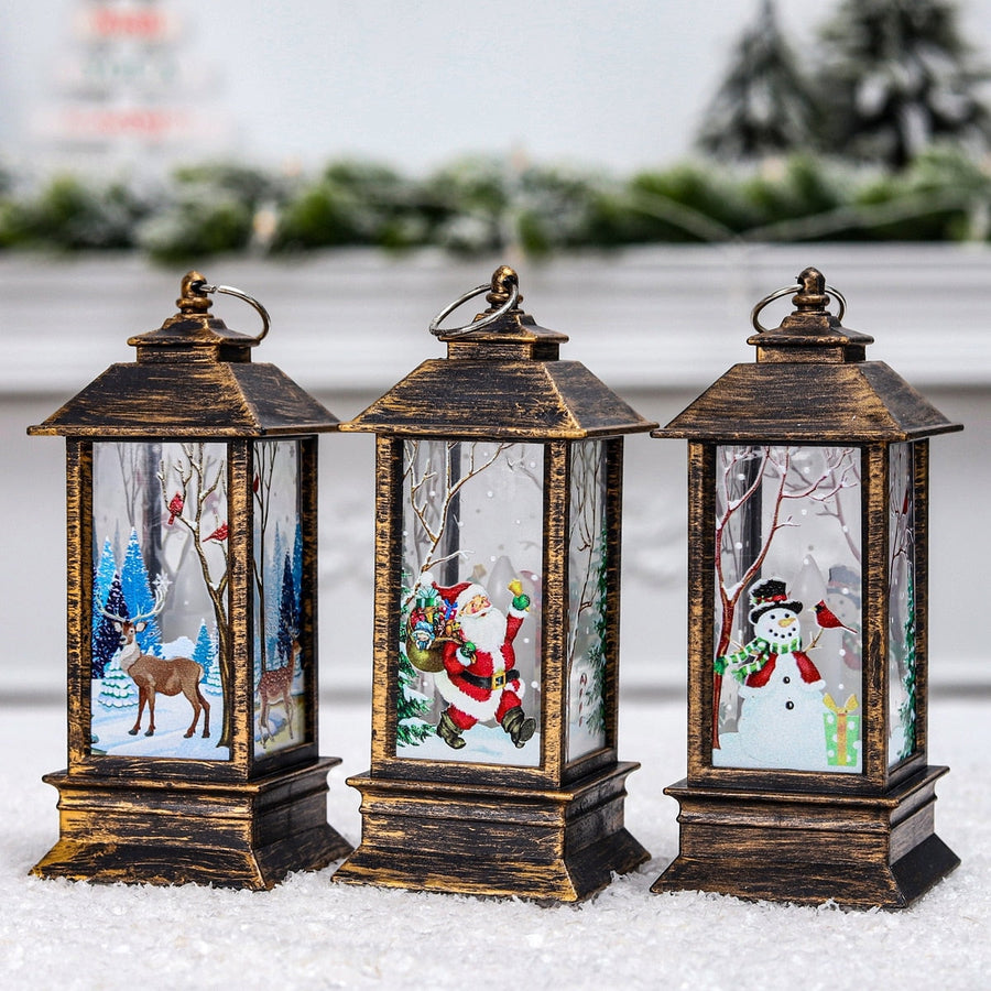 Holiday Christmas Noel Snowman Lantern - Image 4