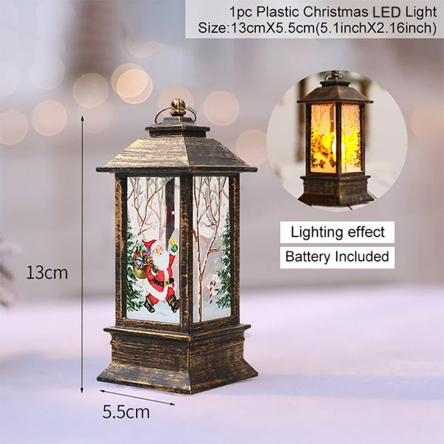 Holiday Christmas Noel Snowman Lantern - Image 2