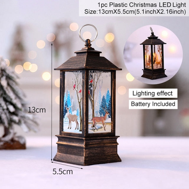 Holiday Christmas Noel Snowman Lantern - Image 7