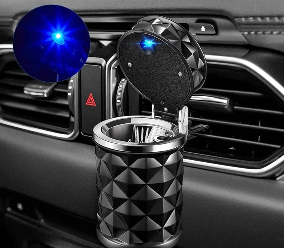 Universal Car Mini LED Trash Can