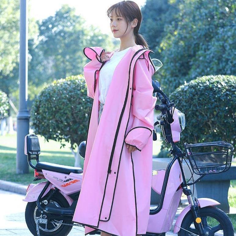 Hooded Windproof Bike Raincoat - Image 4