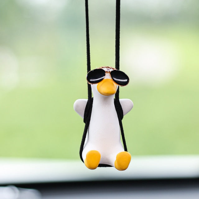 Swinging Duck Car Mirror Ornament