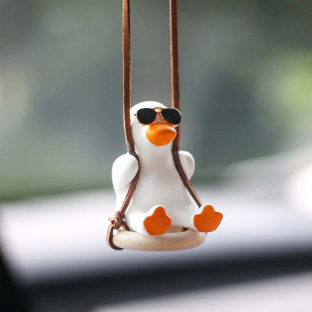 Swinging Duck Car Mirror Ornament