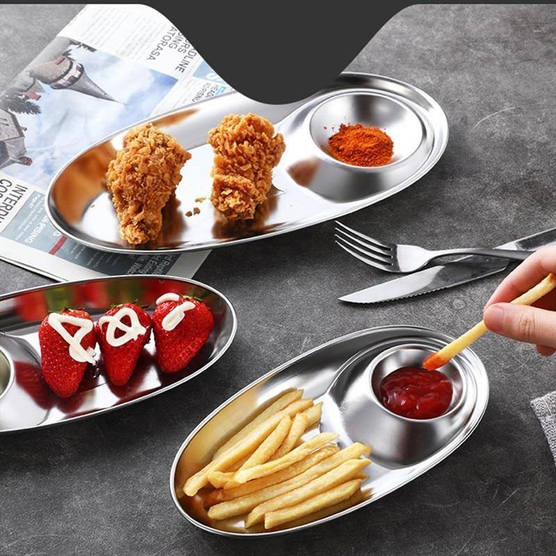 2in1 Sauce Snack Plate - Image 0