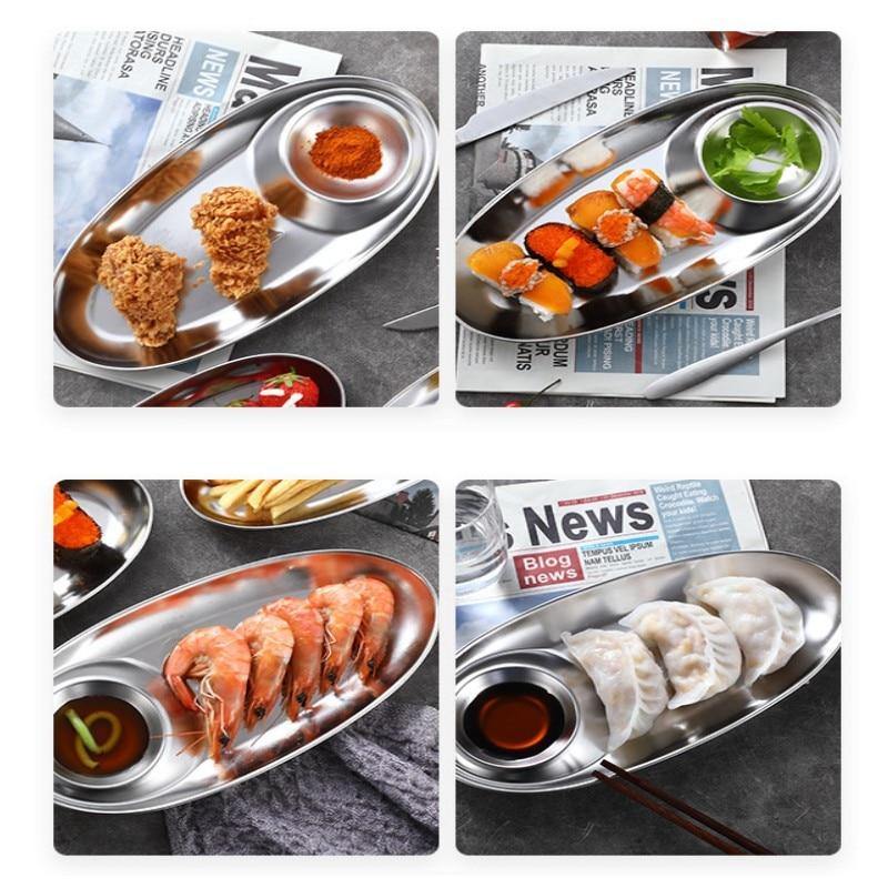 2in1 Sauce Snack Plate - Image 2