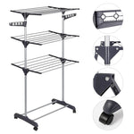 Foldable Multi-Layer Clothes Hanger Rack Stand