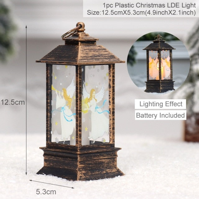 Holiday Christmas Noel Snowman Lantern