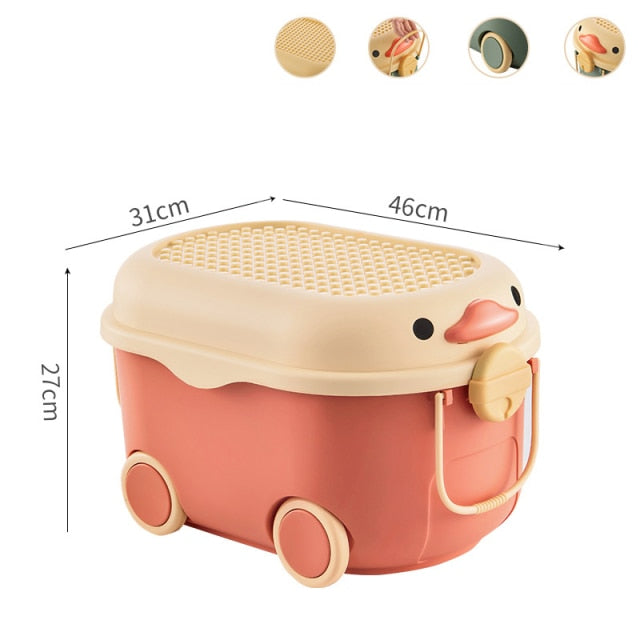 Kids Toy Cartoon Movable Storage Box - Image 4