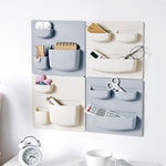 No-Drill Minimal Soft Pastel Wall Stuff Organizer