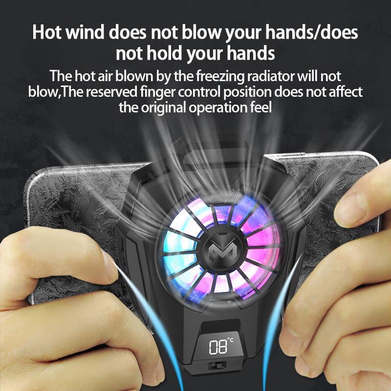 Digital Display Mobile Phone Fan Cooler - Image 5