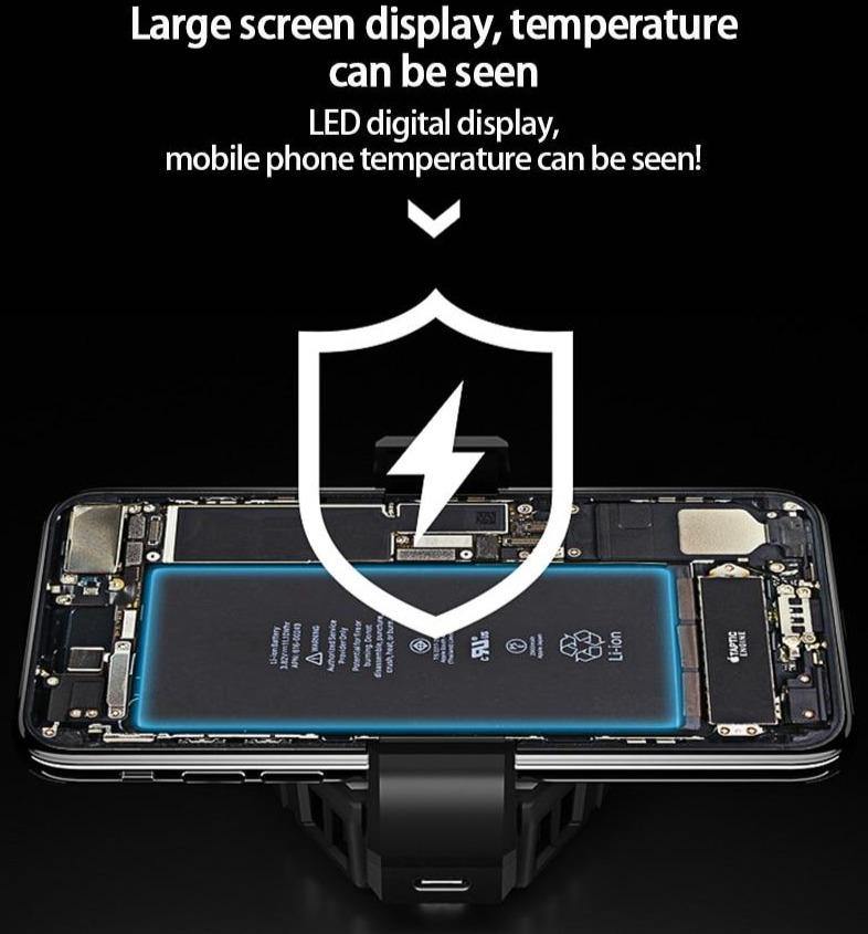 Digital Display Mobile Phone Fan Cooler - Image 9