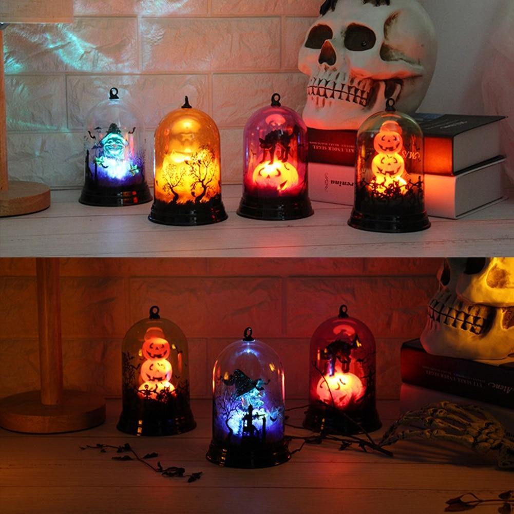 Halloween Scene Witch Night Lamp Decoration