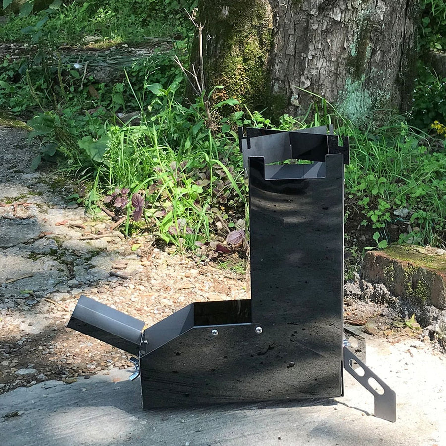 Mini Camping Outdoor Rocket Stove - Image 1