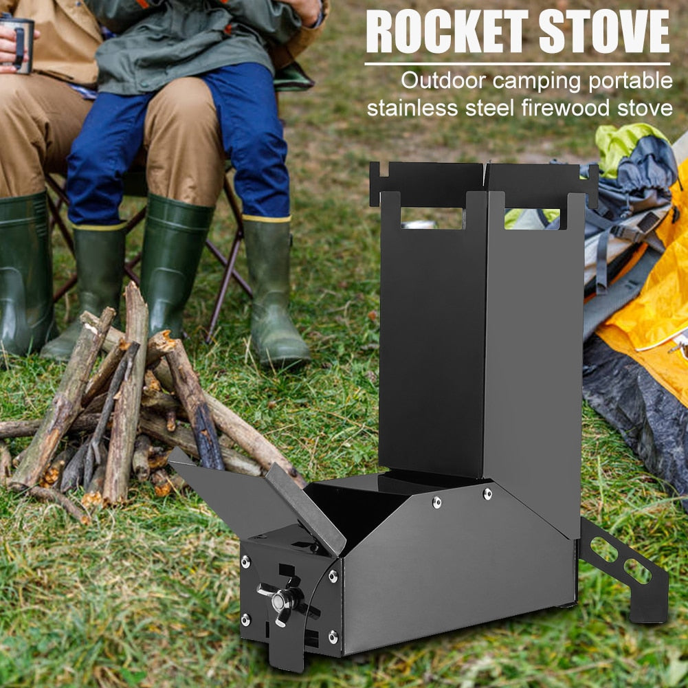 Mini Camping Outdoor Rocket Stove