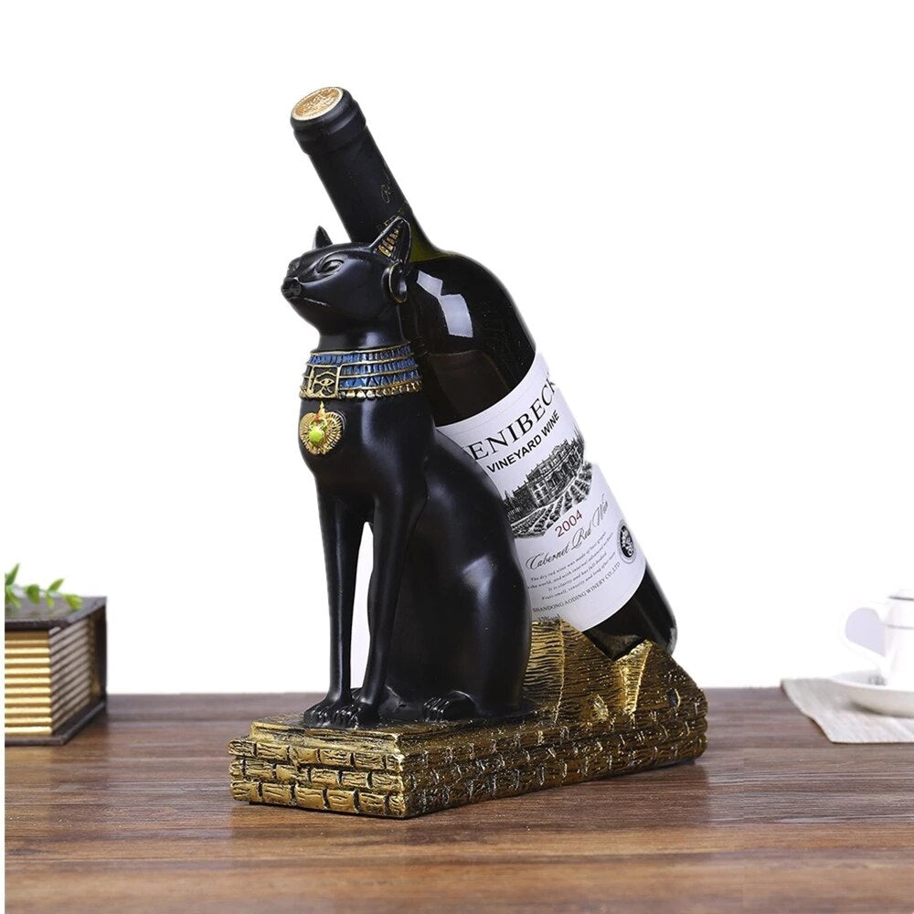 Egyptian Style Animal Wine Bottle Holder