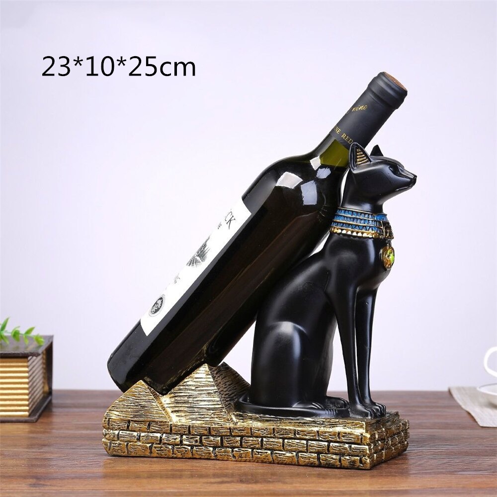 Egyptian Style Animal Wine Bottle Holder