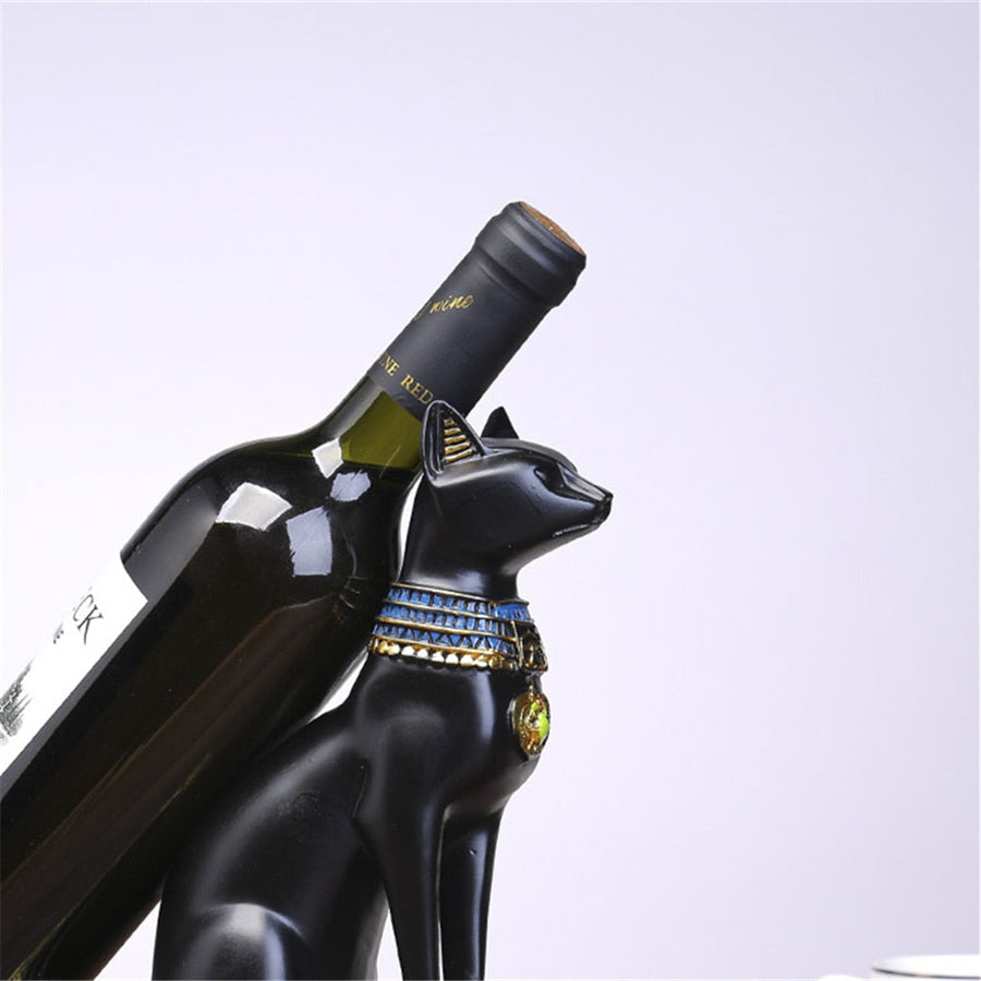 Egyptian Style Animal Wine Bottle Holder - Image 2