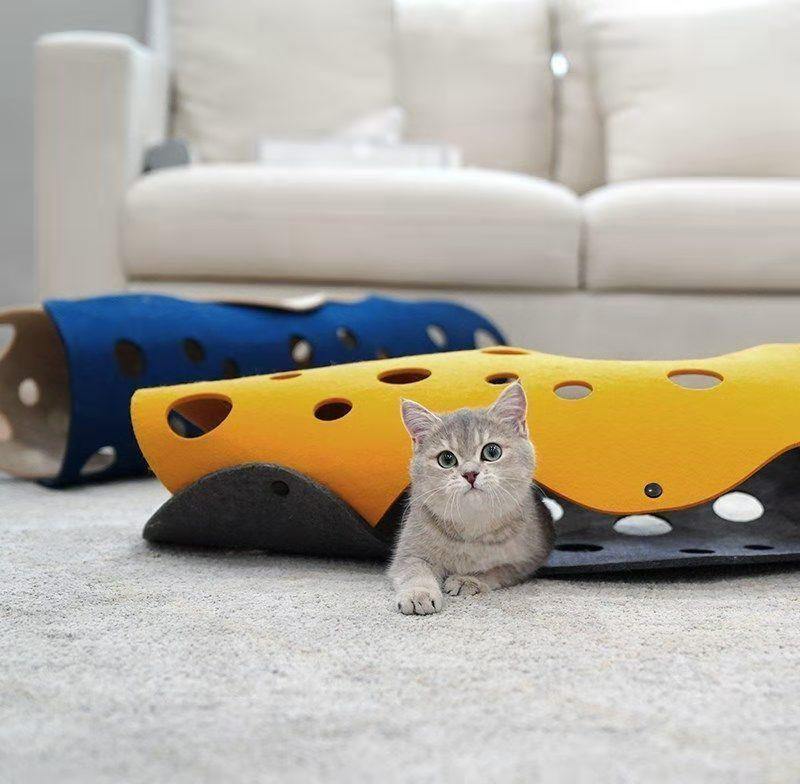 Foldable Cat Multi Tunnel Interactive Toy - Image 2