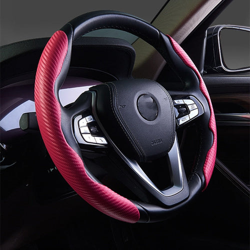 Universal Non-Slip Carbon Fiber Car Wheel Cover - Image 0