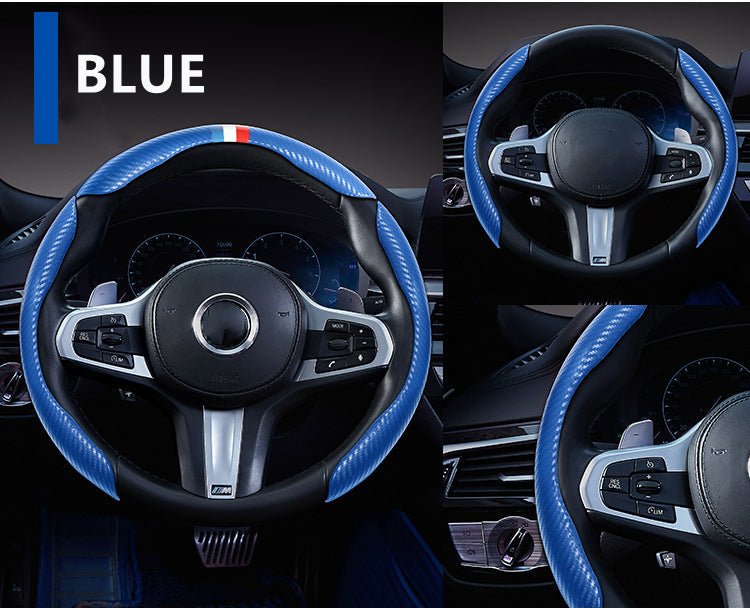Universal Non-Slip Carbon Fiber Car Wheel Cover - Image 3