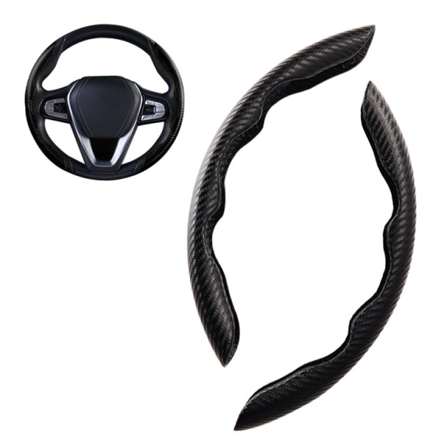 Universal Non-Slip Carbon Fiber Car Wheel Cover - Image 10