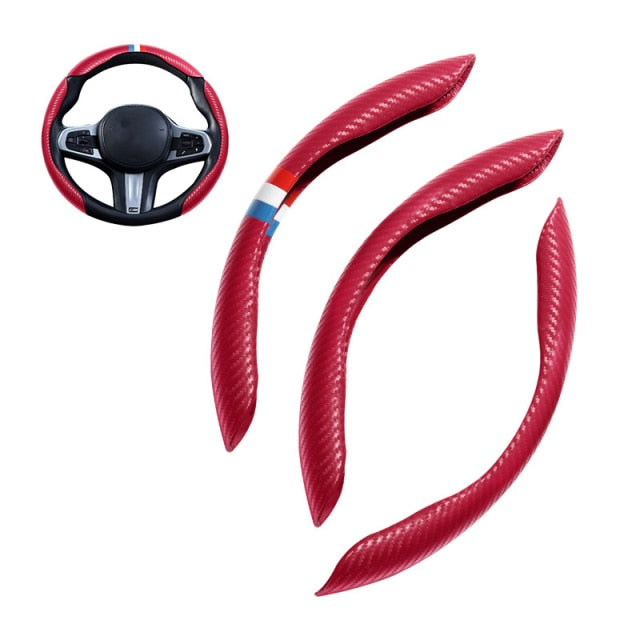 Universal Non-Slip Carbon Fiber Car Wheel Cover - Image 8