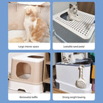 Fully Closed Anti Splash Cat Litter Box