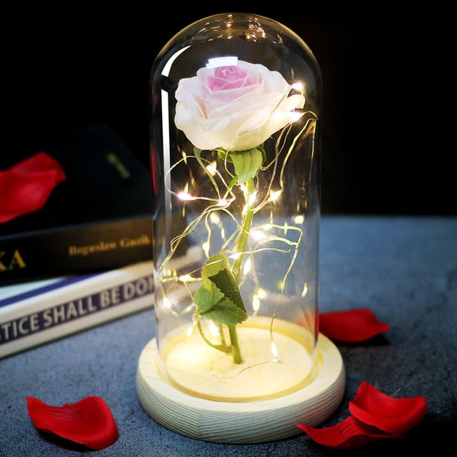 Eternal Artificial Rose Glass Dome - Image 4