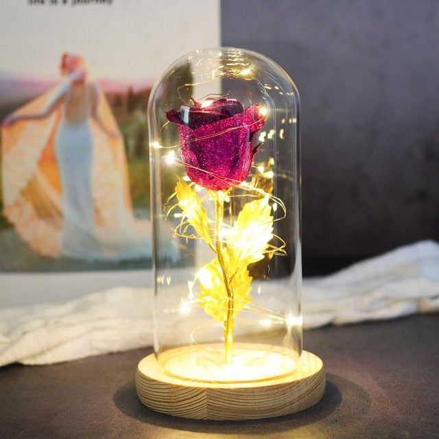 Eternal Artificial Rose Glass Dome - Image 3