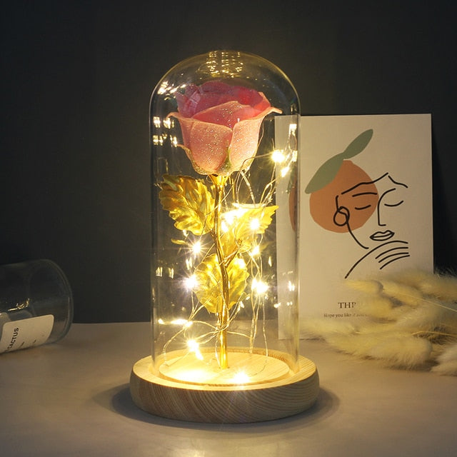 Eternal Artificial Rose Glass Dome - Image 13