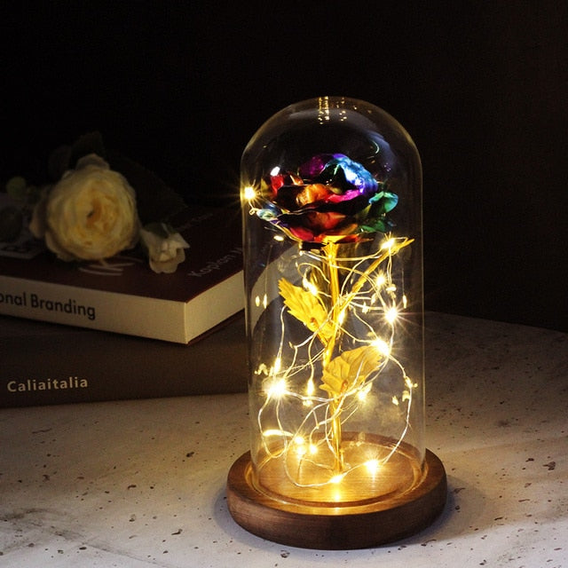 Eternal Artificial Rose Glass Dome - Image 11