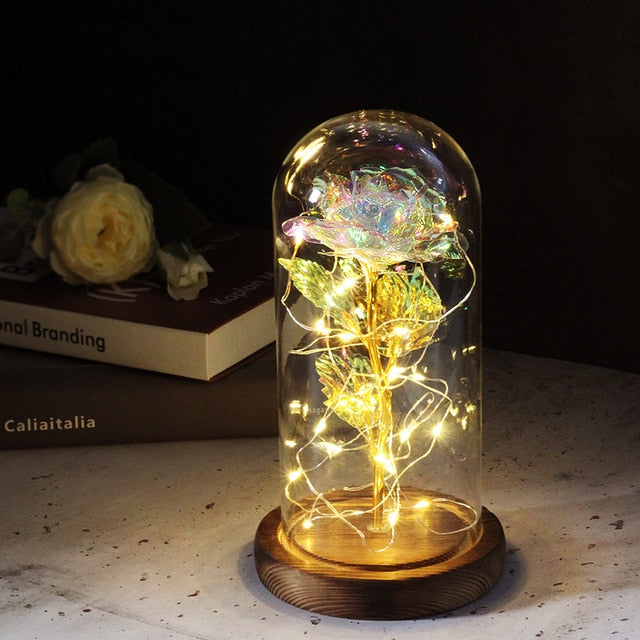 Eternal Artificial Rose Glass Dome - Image 12