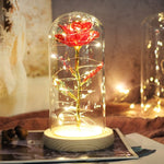 Eternal Artificial Rose Glass Dome