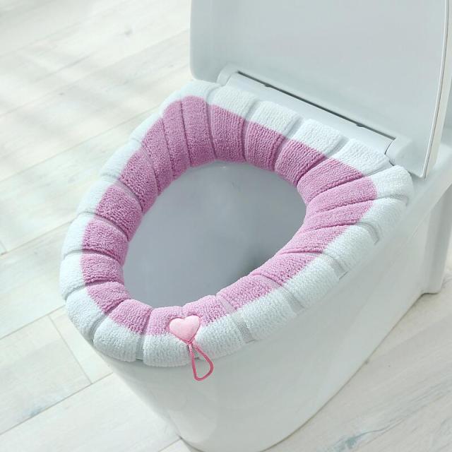 Cute Comfy Pumpkin Pattern Bathroom Toilet Seat Cover - Image 2