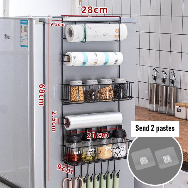 Refrigerator Hanging Side Storage Rack