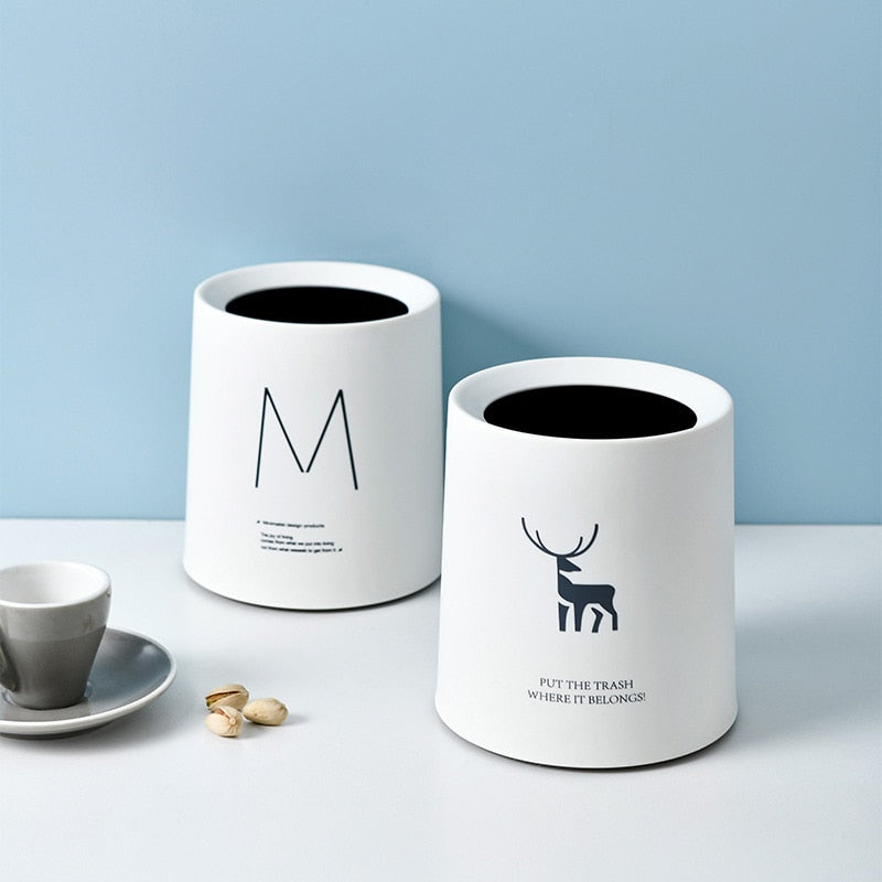 Nordic Desktop Double-Layer Mini Trash Can