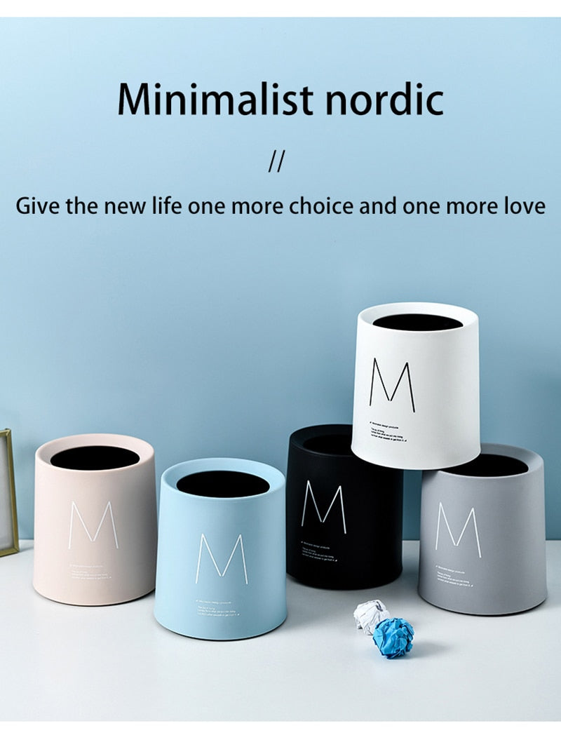 Nordic Desktop Double-Layer Mini Trash Can - Image 12