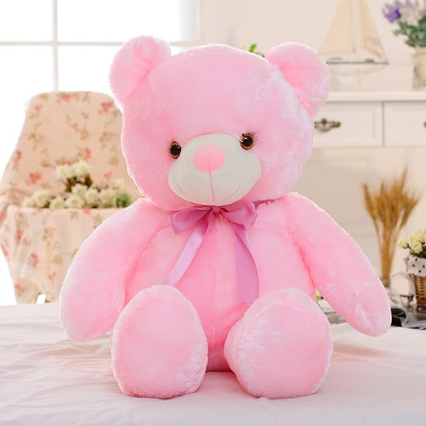 Colorful Glowing Plush Bear Toy