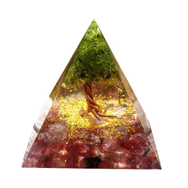 Creative Natural Crystal Universe Energy Pyramid - Image 5